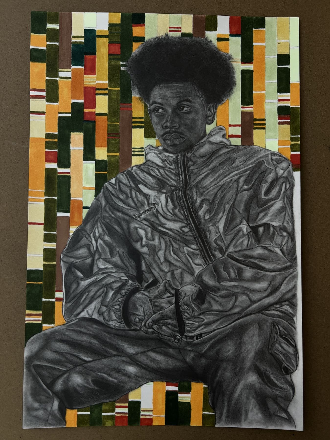 I came back, but you weren't there — Jamil — graphite & color, 2023